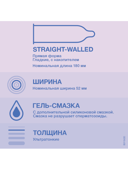 Презервативы Durex Invisible Extra Lube ультратонкие с дополнительной смазкой из натурального латекса, 12шт