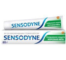 Зубная паста Sensodyne Ежедневная защита для чувствительных зубов морозная мята с фтором, 75мл