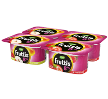 Йогуртный продукт Fruttis C яблоком и грушей/с клубникой 8%, 115г
