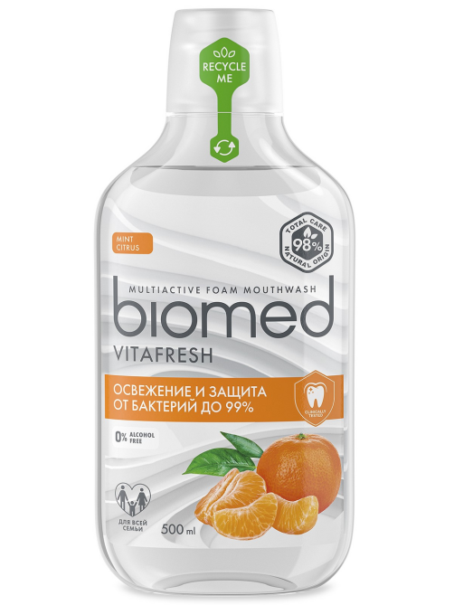 Ополаскиватель для полости рта Biomed Vitafresh Цитрус, 500мл