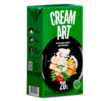 Крем Creamart ультрапастеризованный на растительных маслах для соусов 20%, 1л