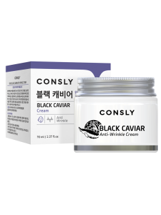 Крем для лица Consly Black Caviar Anti-Wrinkle против морщин с экстрактом черной икры, 70мл