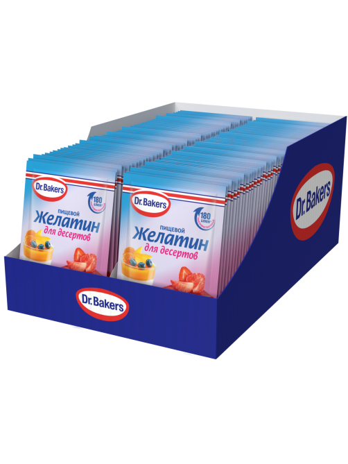 Желатин пищевой Dr.Bakers для десертов, 10г