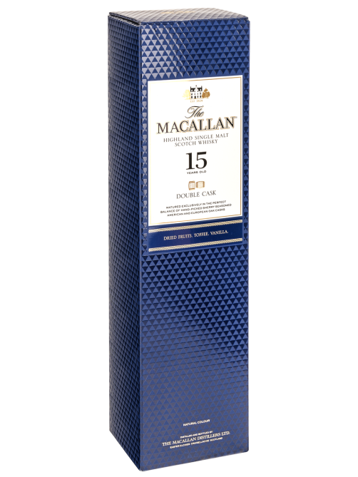 Виски шотландский Macallan Double Cask Collection 15 лет в подарочной упаковке, 0.7л