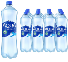 Вода Aqua Minerale питьевая газированная, 1л x 12 шт