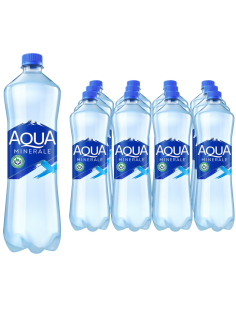 Вода Aqua Minerale питьевая газированная, 1л x 12 шт