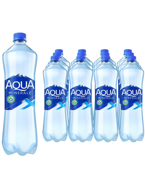 Вода Aqua Minerale питьевая газированная, 1л x 12 шт