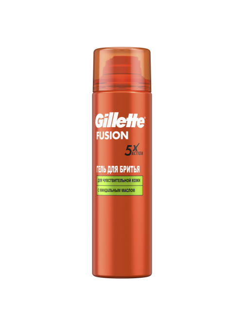 Гель для бритья Gillette Fusion для чувствительной кожи, 200мл