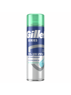 Гель для бритья Gillette для чувствительной кожи с зеленым чаем, 200мл