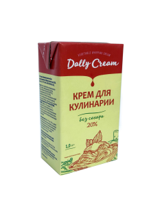 Крем Dally на растительных маслах без сахара ультрапастеризованный 20%, 1л