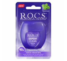 Нить зубная R.O.C.S. Expert Clean, 40м