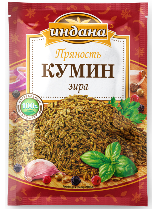 Приправа Индана кумин зира, 15г
