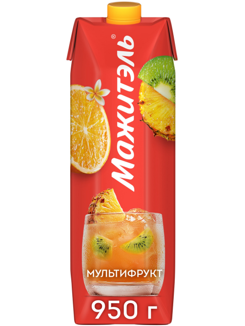 Напиток сывороточный Мажитэль мультифрукт 0.05%, 950г