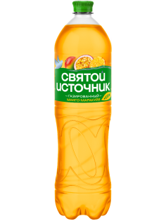 Вода с соком Святой Источник манго-маракуйя газированная, 1.5л