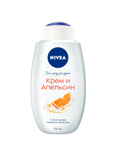 Гель-уход для душа Nivea крем-апельсин, 750мл