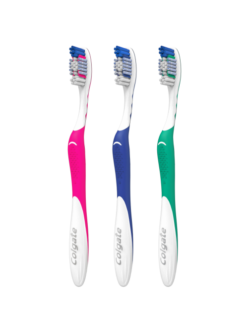 Зубная щетка Colgate White Plus отбеливающая жесткая, промоупаковка 1+1