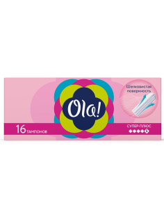 Тампоны Ola! Супер Плюс с шелковистой поверхностью, 16шт