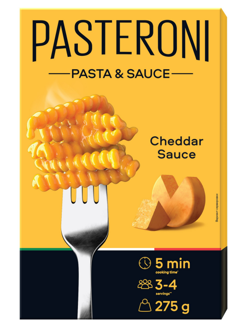 Макароны Pasteroni Джирандоле №124 соус чеддер, 275г