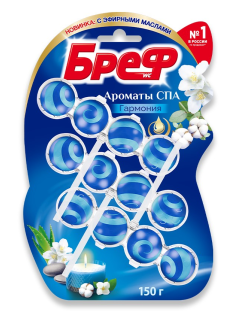 Блок для унитаза Бреф Ароматы Спа Гармония, 50г x 3шт