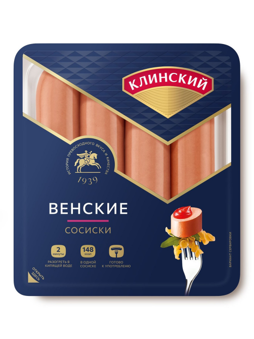 Сосиски Клинский Венские, 410г