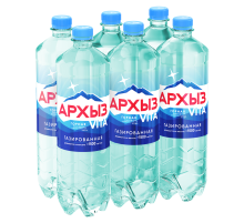 Вода Архыз Vita горная природная газированная, 1.5л x 6 шт