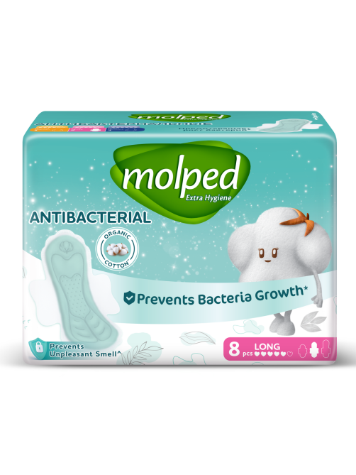 Прокладки Molped антибактериальные Супер, 8шт