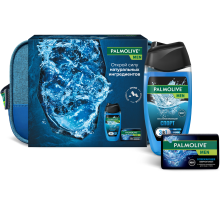 Подарочный набор Palmolive Men Спорт Гель для душа 250мл с мылом 90г и косметичкой