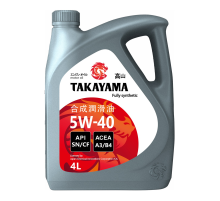 Масло моторное Takayama Sae 5W-40 синтетическое, 4л
