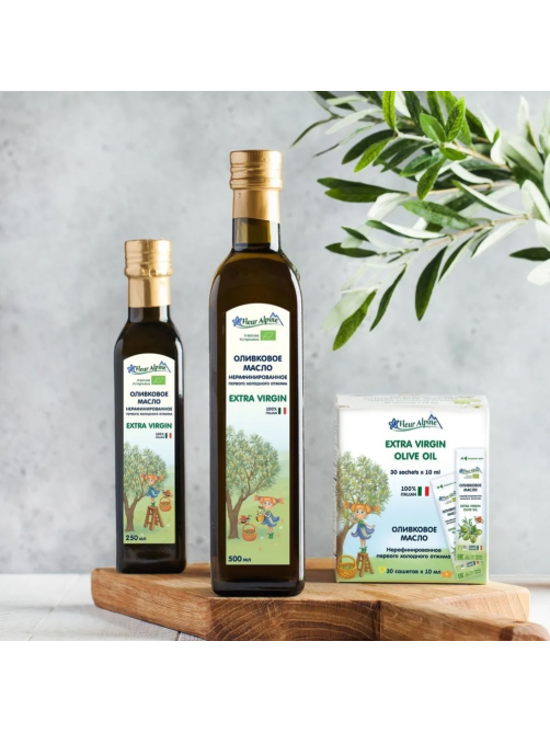 Масло оливковое Fleur Alpine Extra Virgin нерафинированное, 250мл