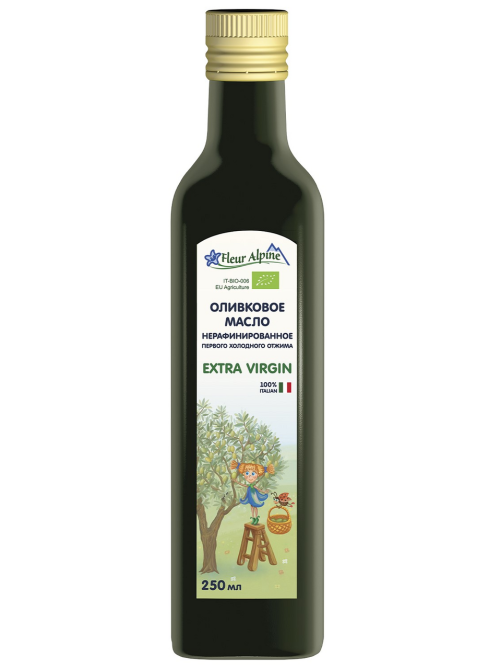 Масло оливковое Fleur Alpine Extra Virgin нерафинированное, 250мл