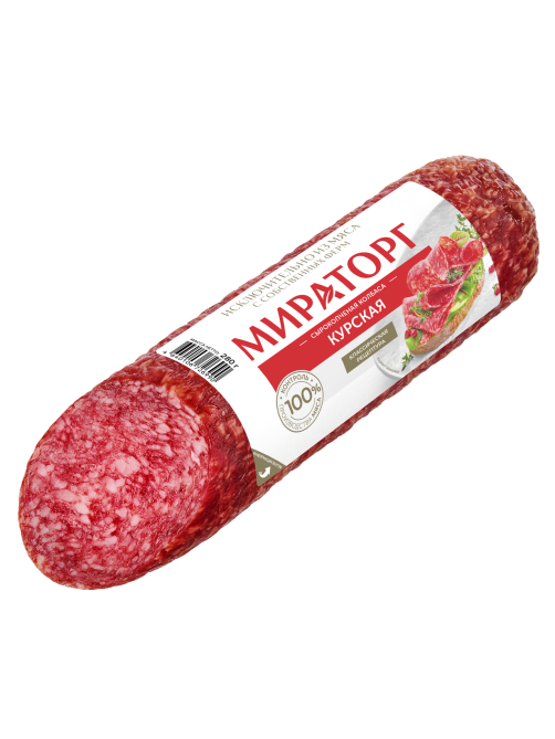 Колбаса Мираторг Курская полусухая сырокопченая полусухая, 280г