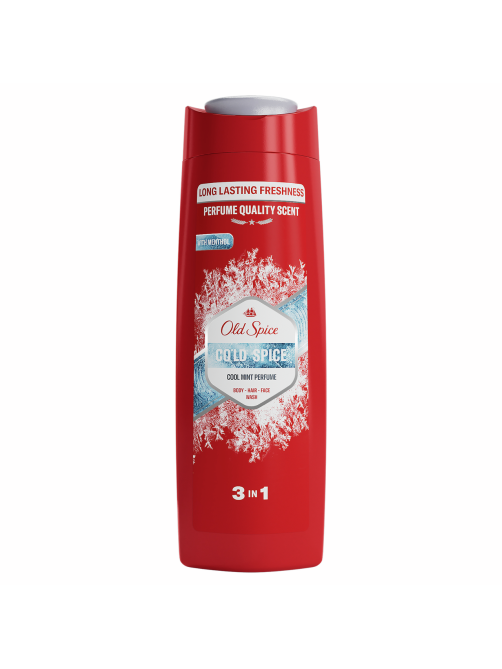Гель для душа и шампунь Old Spice Cold Spice Ледяная мята 3в1, 400мл