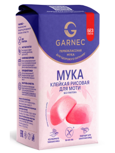 Мука Garnec рисовая клейкая для моти без глютена, 400г
