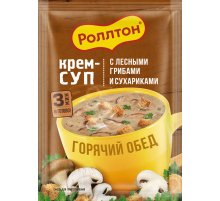 Крем-суп Роллтон с лесными грибами и сухариками, 21г