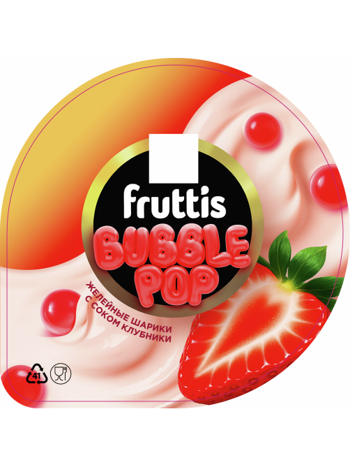 Продукт йогуртный Fruttis сочная клубника 4.4%, 180г