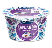 Йогурт Viola Laplandia Черничный маффин сливочный 7.2%, 180г