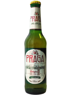Пивной напиток Praga фильтрованный безалкогольный, 0.33л
