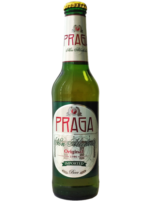 Пивной напиток Praga фильтрованный безалкогольный, 0.33л