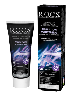 Зубная паста R.O.C.S. Сенсационное отбеливание, 74г