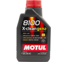 Масло моторное Motul 8100 X-Clean Gen 2 5W40, 1л