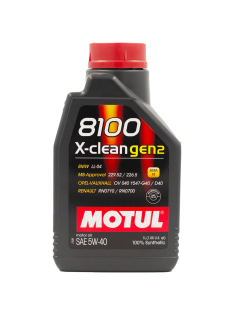 Масло моторное Motul 8100 X-Clean Gen 2 5W40, 1л