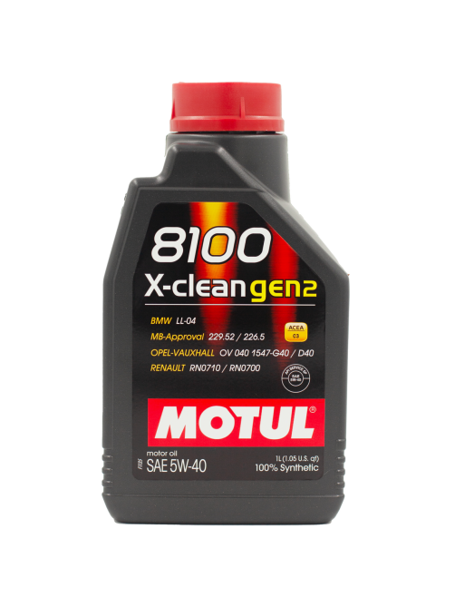 Масло моторное Motul 8100 X-Clean Gen 2 5W40, 1л