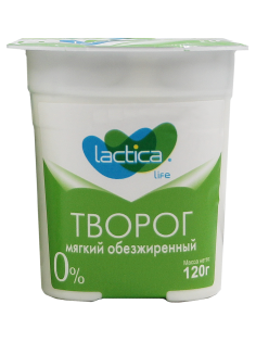 Творог мягкий Lactica 0%, 120г