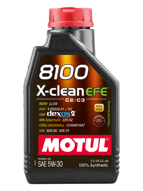 Масло моторное синтетическое Motul 8100 X-clean Fe 5W-30, 1л