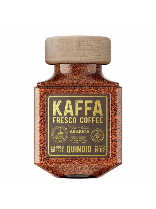 Кофе Kaffa Fresco Quindio растворимый с добавлением молотого, 100г