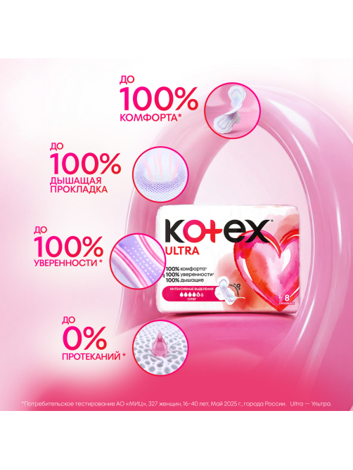 Прокладки гигиенические Kotex Ultra Net Super, 32шт