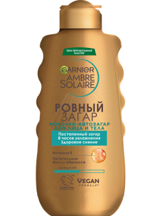 Масло-автозагар для лица и тела Garnier Ambre Solaire среднее, 175мл