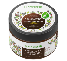 Скраб для тела Synergetic Кофе и зеленый лайм тонус и упругость, 300мл