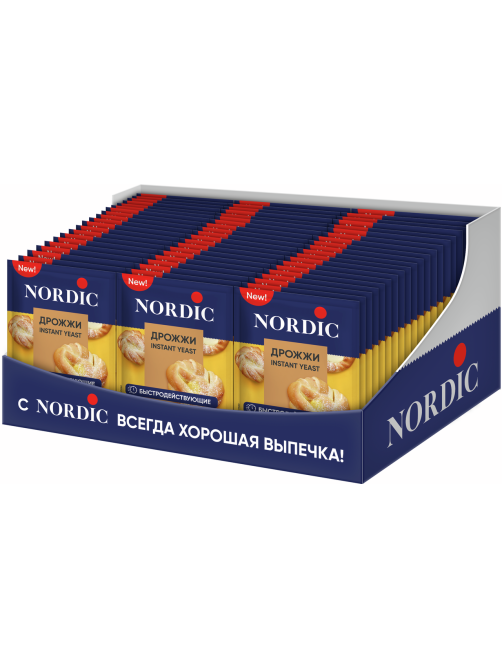 Дрожжи сухие Nordic быстродействующие хлебопекарные, 6г