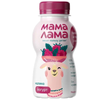 Йогурт питьевой детский Мама Лама Малина 2.5% с 3 лет, 200мл